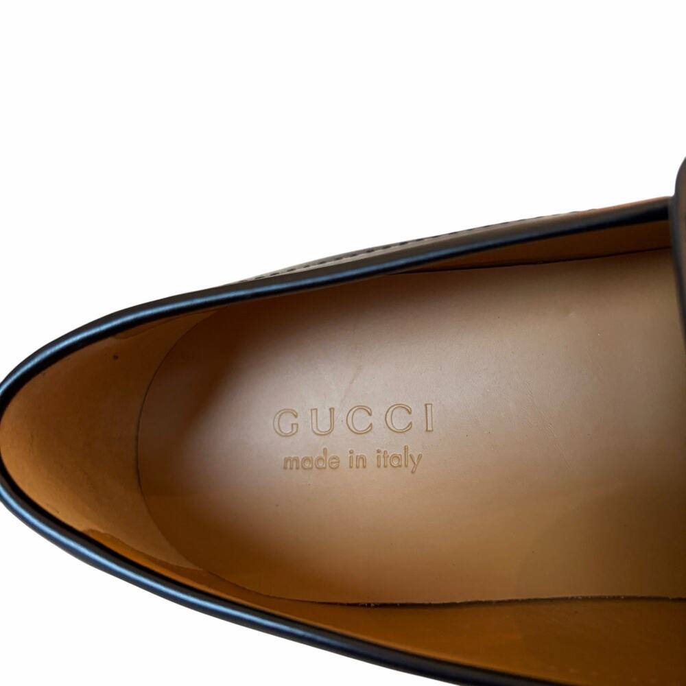 Gucci Mens Horsebit Leather Loafers 794202 Black Size 11.5 US 12 NEW - Picture 10 of 16